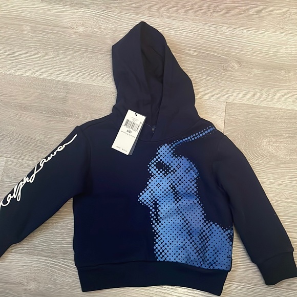 Polo Ralph Lauren Other - NWT Toddler Boys Polo Ralph Lauren hooded long sleeve navy blue sweatshirt